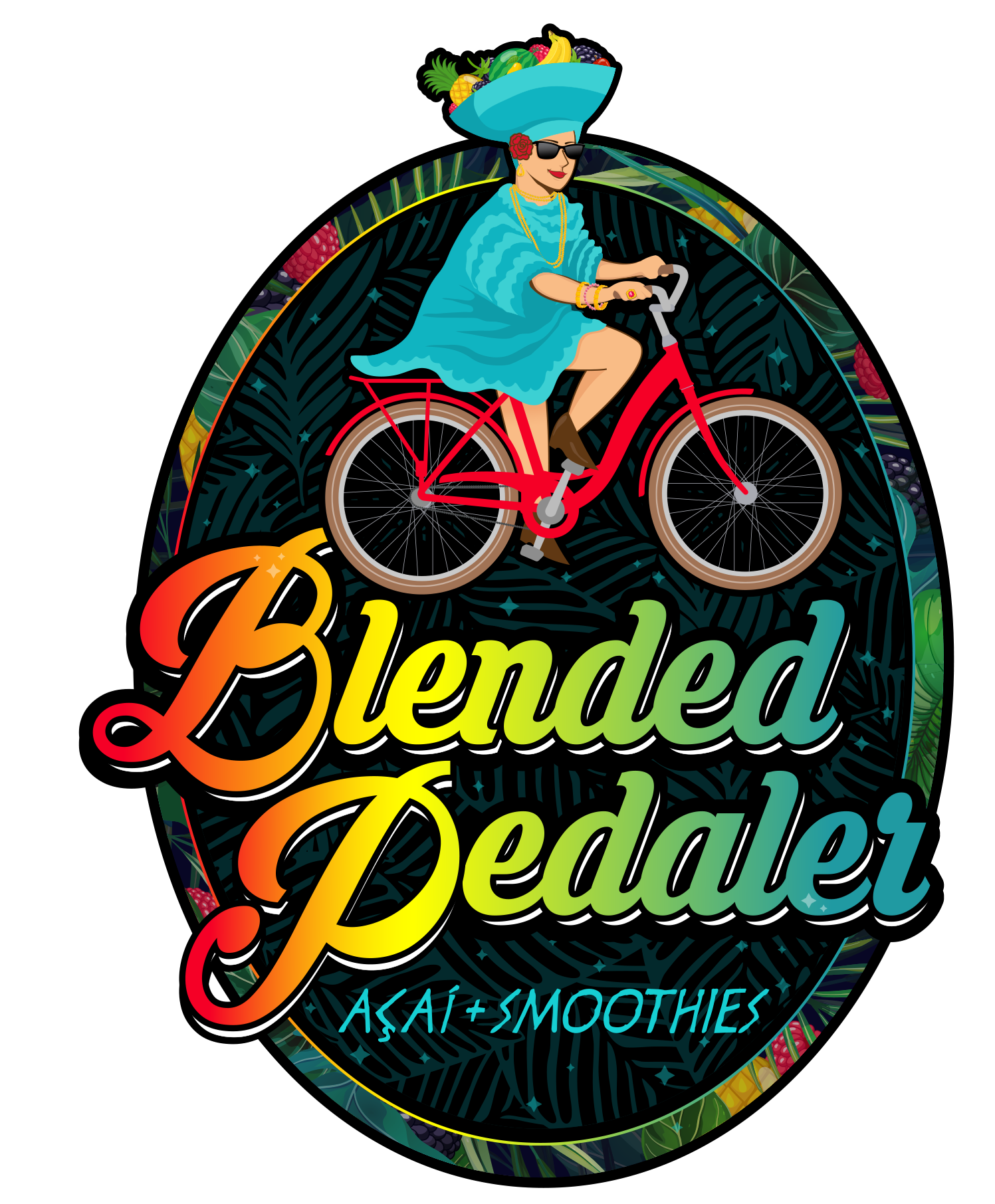 Blended Pedaler açaí and smoothies logo